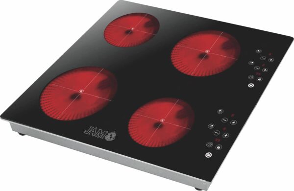 PLACA VITROCERAMICA JAM AM4H 4 HORNALLAS NEGRO 1800W 220V 13586