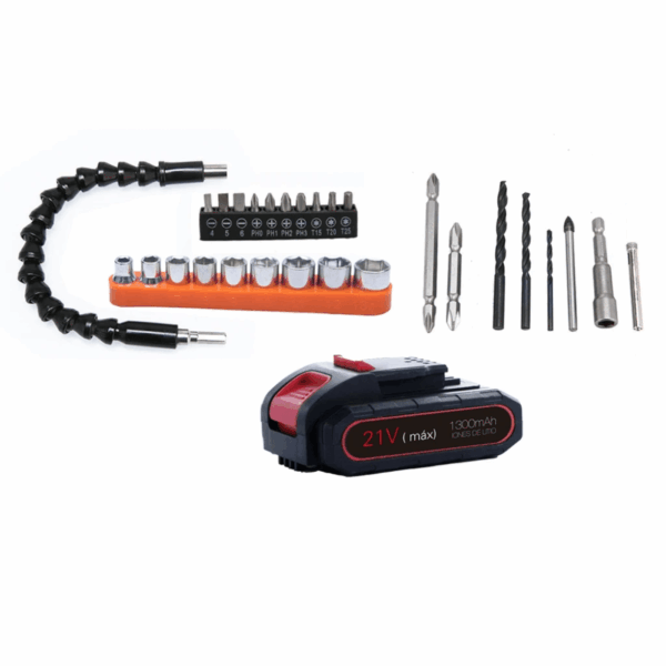 KIT DE TALADRO ATORNILLADOR INALAMBRICO NAPPO