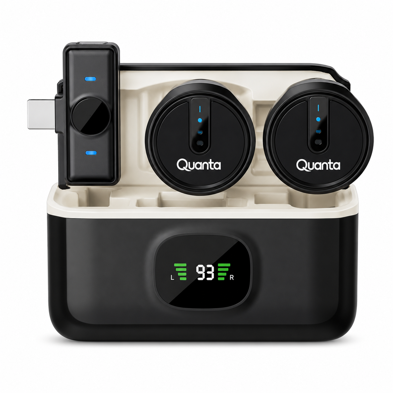 Micrófono Inalámbrico Dual Multidispositivo QTMDM30 Quanta
