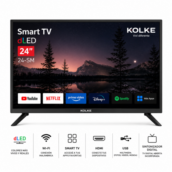 Smart TV dLed 24” 24-SM