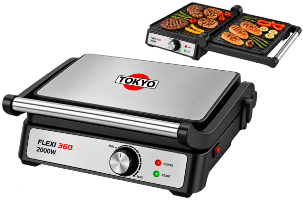 CHURRASQUERA PLANCHA GRILL TOKYO FLEXI 360 2000W