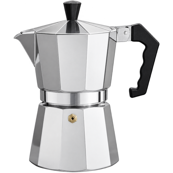 CAFETERA ITALIANA ALUMINIO 600ML 12T PLATA VARENNA