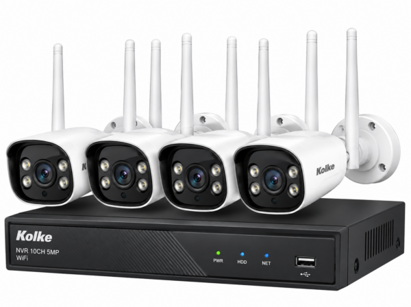 Kit de Seguridad 10 Canales NVR 5MP + Cámaras Wifi KUK-827