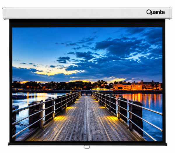 Pantalla de Proyección Manual de 100" con Cierre Automático de Pared/Techo QTTLM100I Quanta