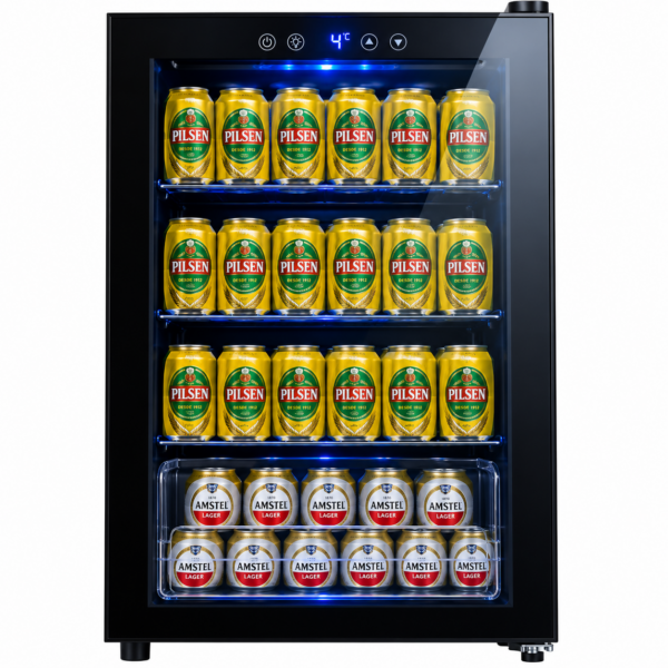 EXHIBIDORA CERVECERA JAM 82L 1 PUERTA FRIO HUMEDO NEGRO