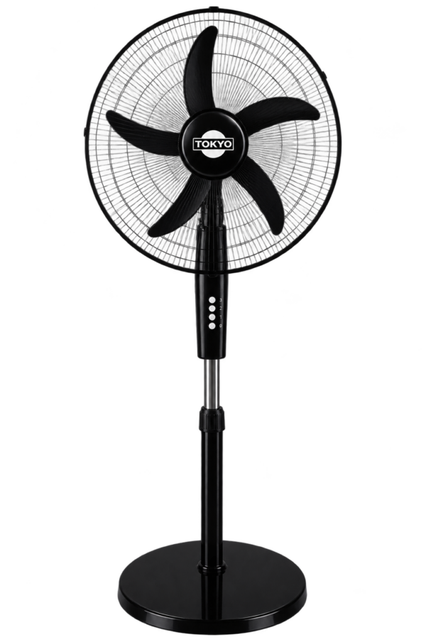 VENTILADOR DE PIE TOKYO FS20 20" NEGRO 3 VEL BASE REDONDA