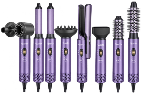 Kit de peinado Quanta 8 en 1 Kit Modelador de Pelo Quanta QTKA81 8 en 1 220v