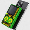 Mini consola portátil con batería externa: 500 juegos, 5000 mAh, carga inalámbrica magnética.